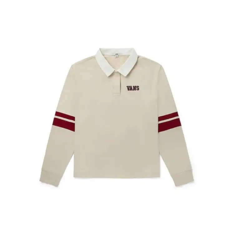 Vans Polo Shirts Women's Beige Polo Collar Moderate