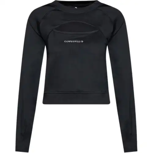 Converse Raglan Sleeve T Shirt Women's Black