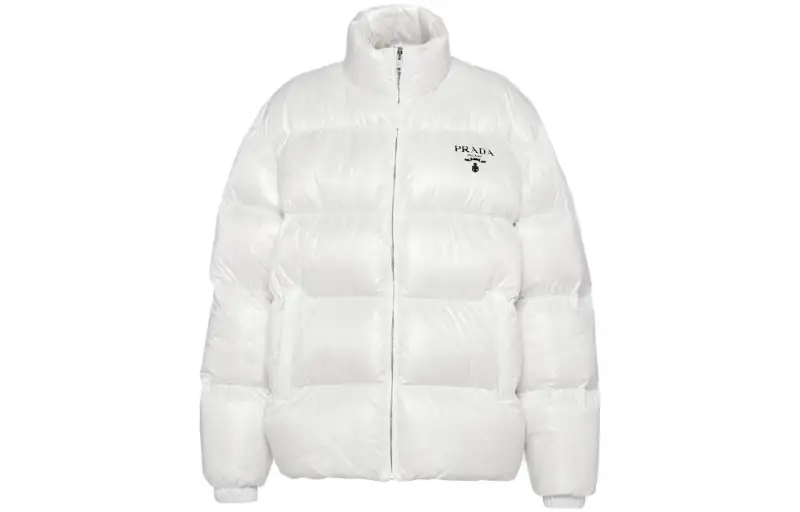 PRADA Re Nylon Hooded Down Jacket 'White'