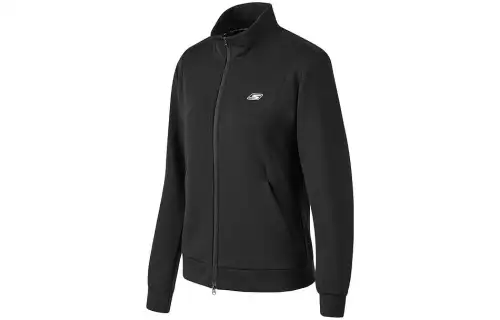 Skechers Jackets Women's Carbon Black Stand Collar Moderate Other