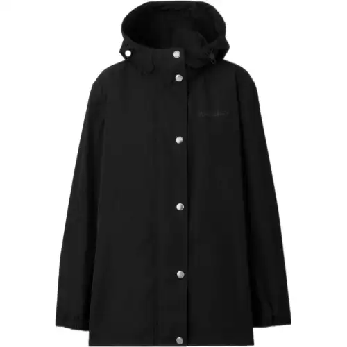 Burberry Jackets Women's Black Hooded Moderate Other