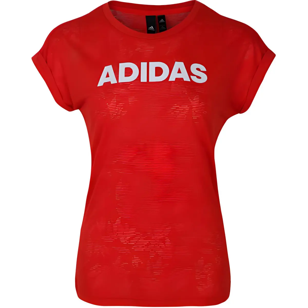 Adidas T-Shirts Women's Red Crew Neck Moderate Other