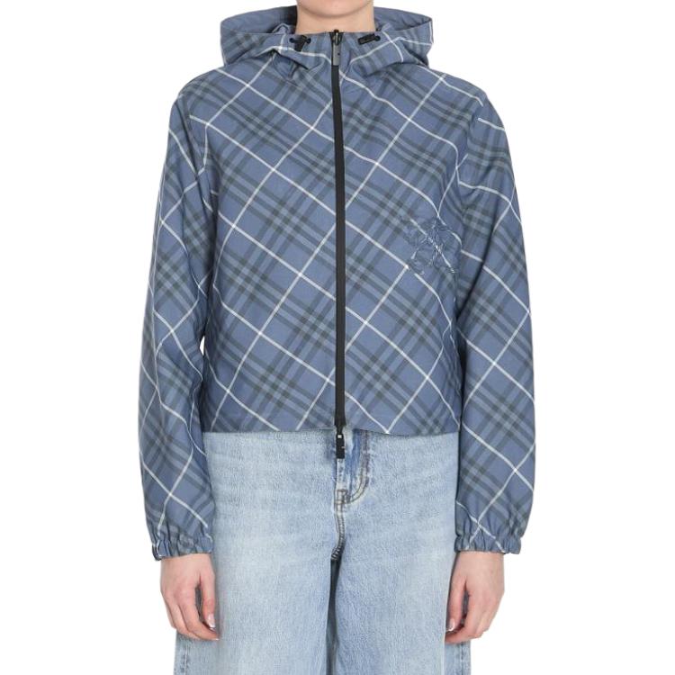 Женская куртка Burberry SS25 (синяя)