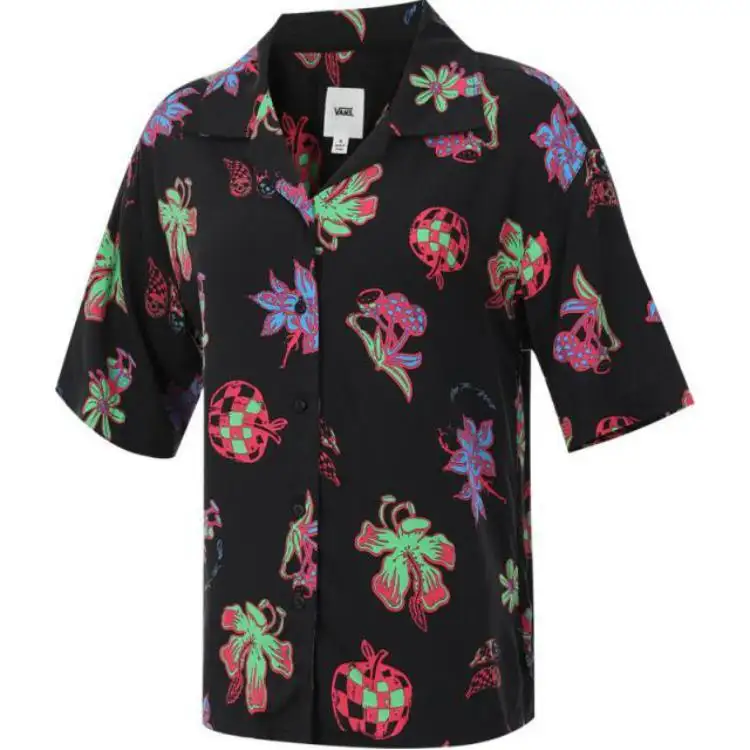 Vans Shirts Women's Black Lapel Moderate