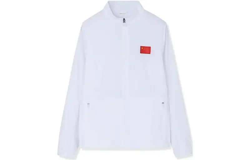ANTA Jackets Women's Gravel White Stand Collar Moderate Other