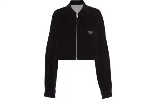 velvet denim blouson jacket