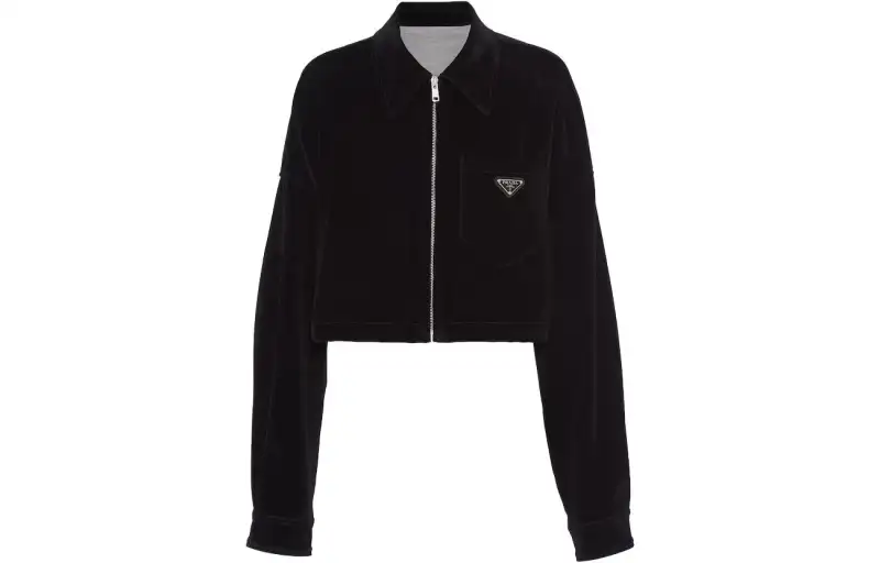 velvet denim blouson jacket