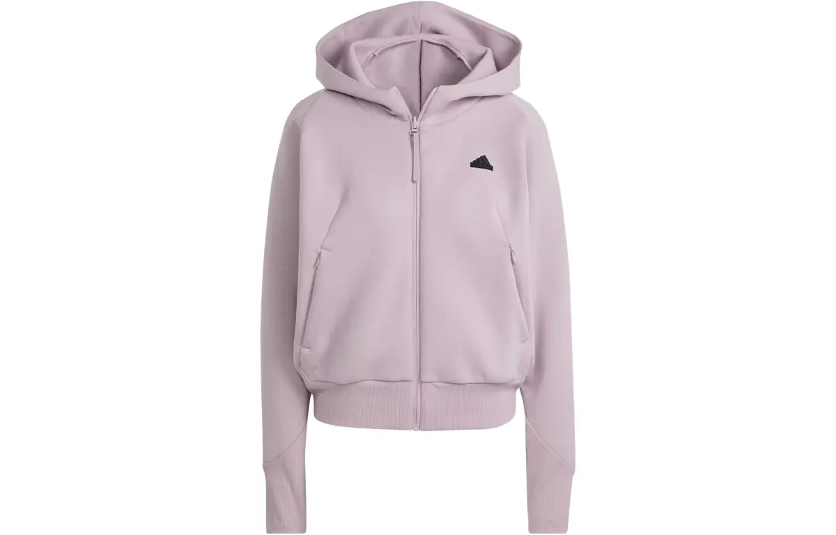 Adidas Z.N.E. Full Zip Hoodie Sweatshirt Women's Light Purple