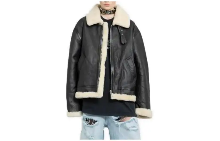 Vetements Jackets Women's Black Lapel Moderate