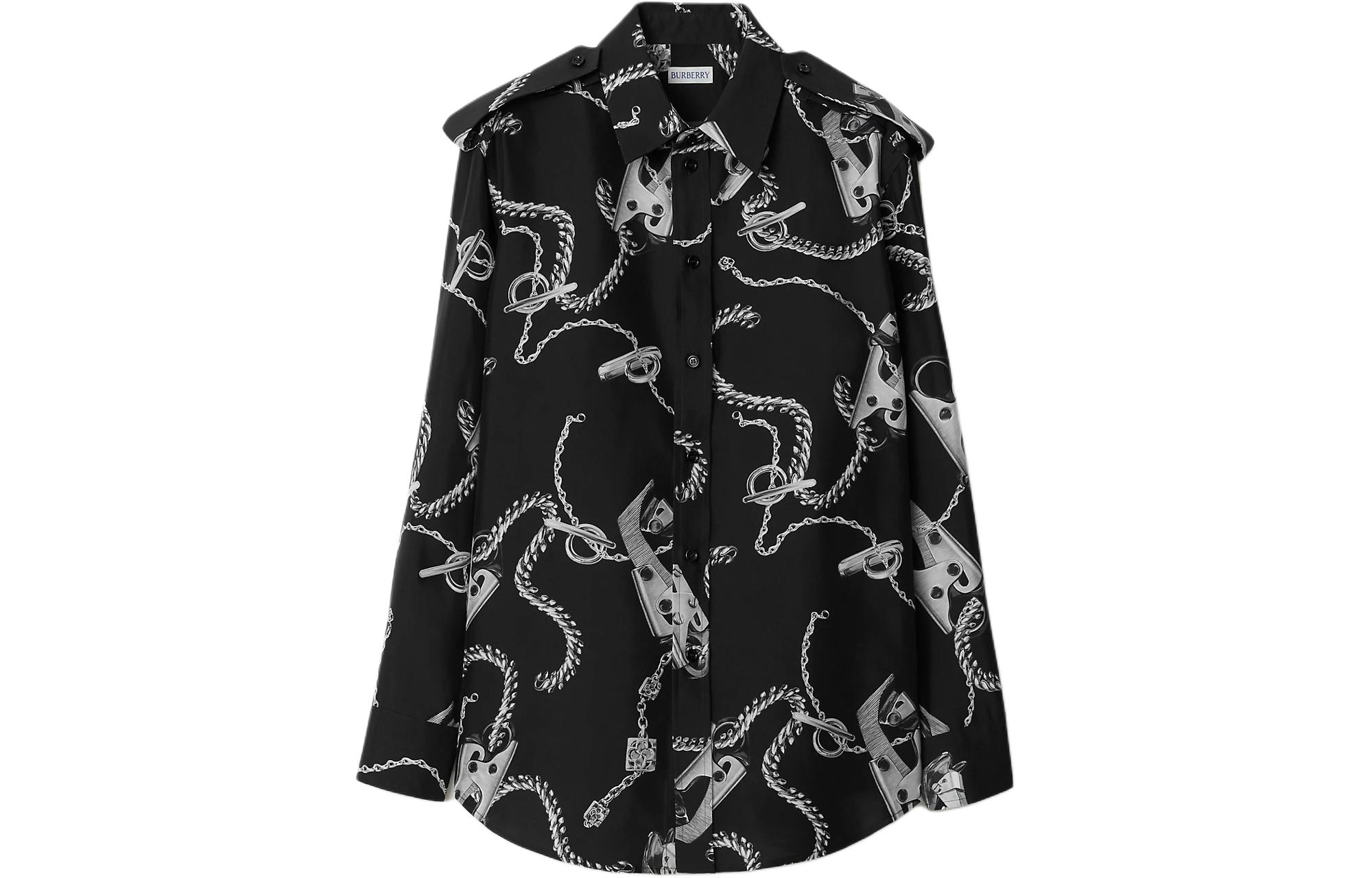 Женская рубашка Burberry (черная)