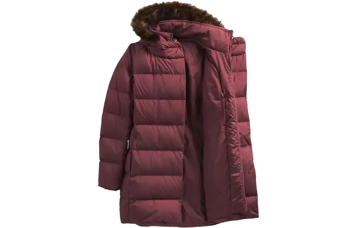 THE NORTH FACE Jackets Women's Red Hooded Thickened Other
