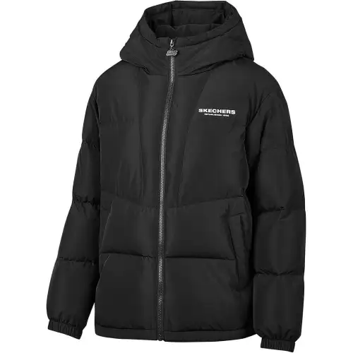 Skechers Sports League Collection Down Jacket Women's Carbon Black