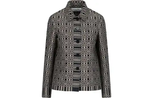 Christian DIOR Geometric Patterned Casual Jacket