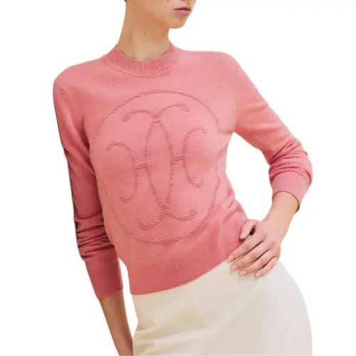 HERMES Cashmere Sweater Women's Pink