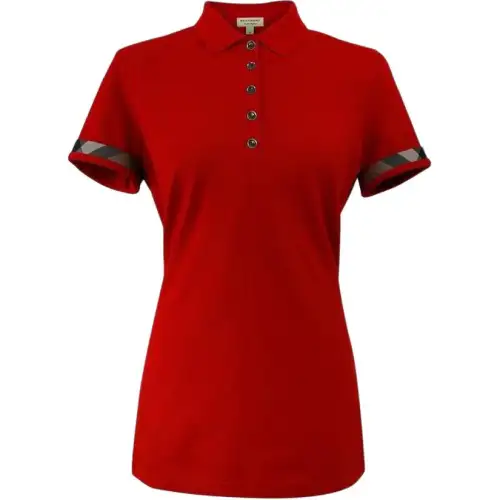 Burberry Polo Shirt Women's Red