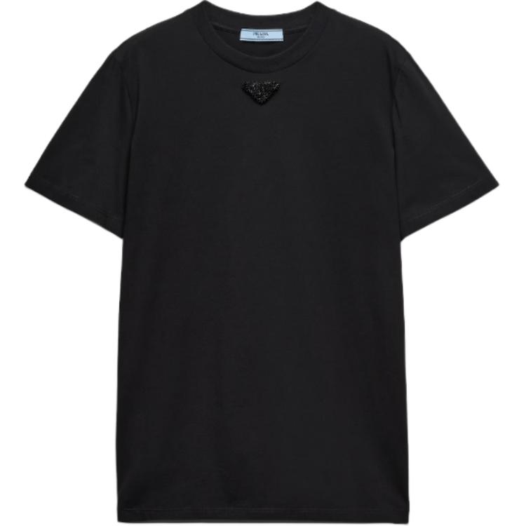 Женская футболка Prada SS25 (черная)