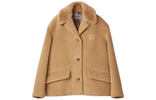 MIU MIU SS23 Jacket Women's Camel Brown