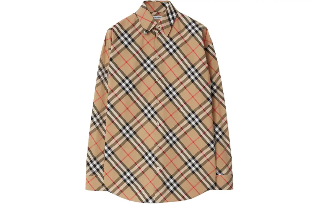 Burberry check-pattern cotton shirt
