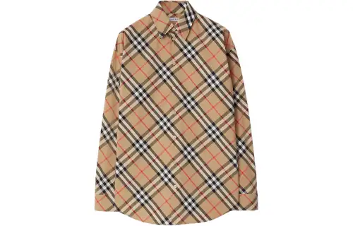 Burberry check-pattern cotton shirt
