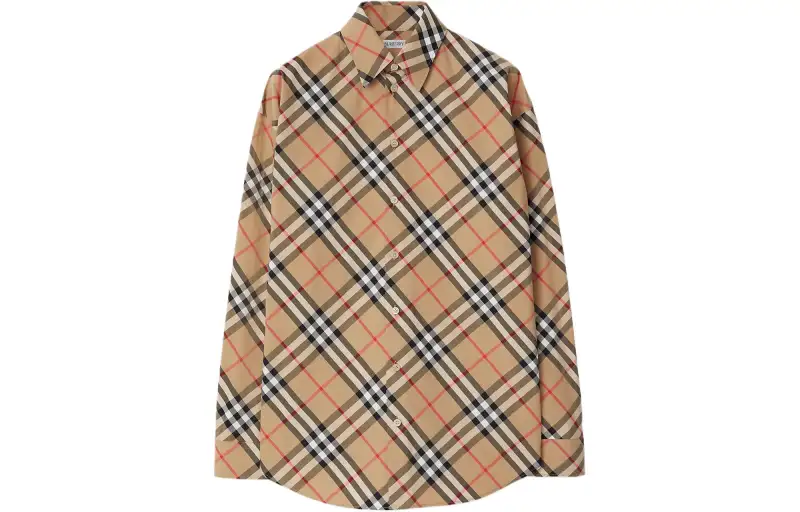 Burberry check-pattern cotton shirt