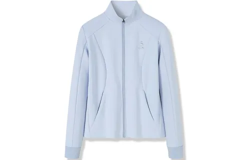 ANTA Jackets Women's Rice Flower Blue Crew Neck Moderate Other