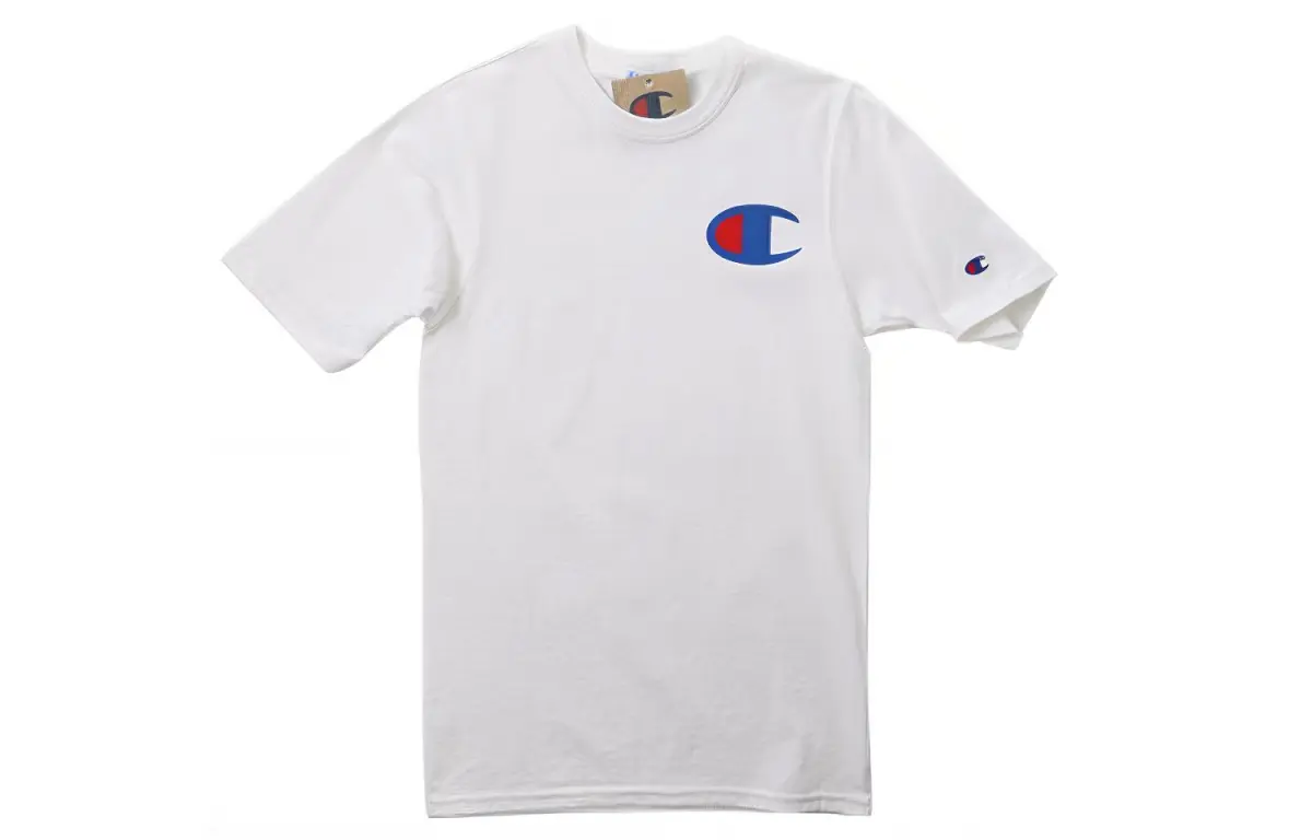 Champion T Shirt US Version Unisex White