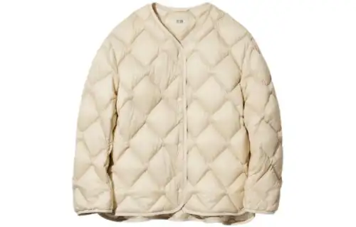 UNIQLO Down Jacket Women's Light Beige