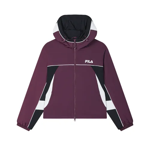 FILA 2025Q1 Woven Coat Women's Italy Version Plum