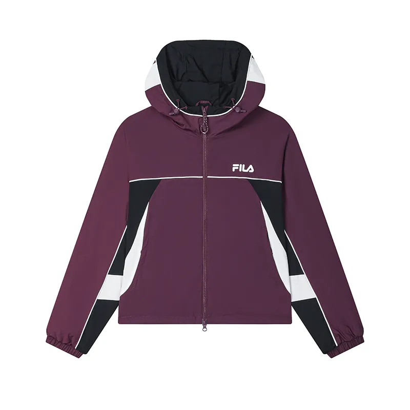FILA 2025Q1 Woven Coat Women's Italy Version Plum