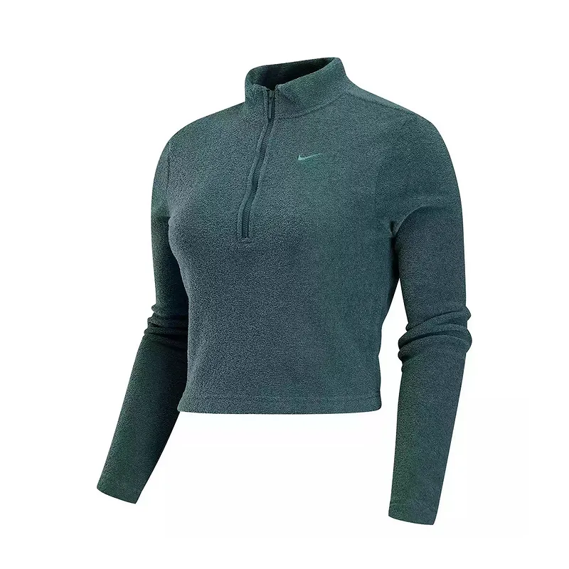 Nike Sportswear Phoenix Plush Women's Slim Long Sleeve Cozy Fleece 1/2 Zip Top