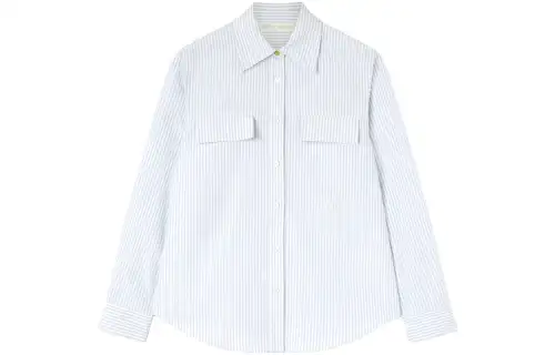 Palm Angels monogram-embroidered striped shirt