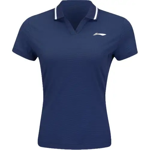 Li Ning Tennis Collection Polo Shirt Women's Dark Ship Blue