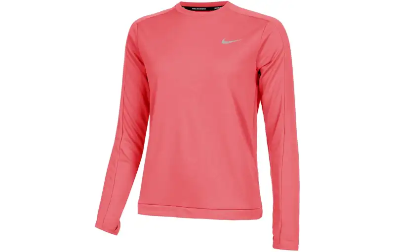 Nike Sweatshirts Women's Pink Crew Neck Moderate Regular