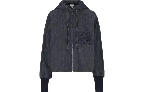 LOEWE Jackets Women's Indigo Hooded Moderate Other