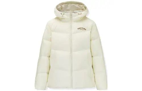 ANTA Life Collection Down Jackets Women's Light Cloud White Hooded Thickened Other