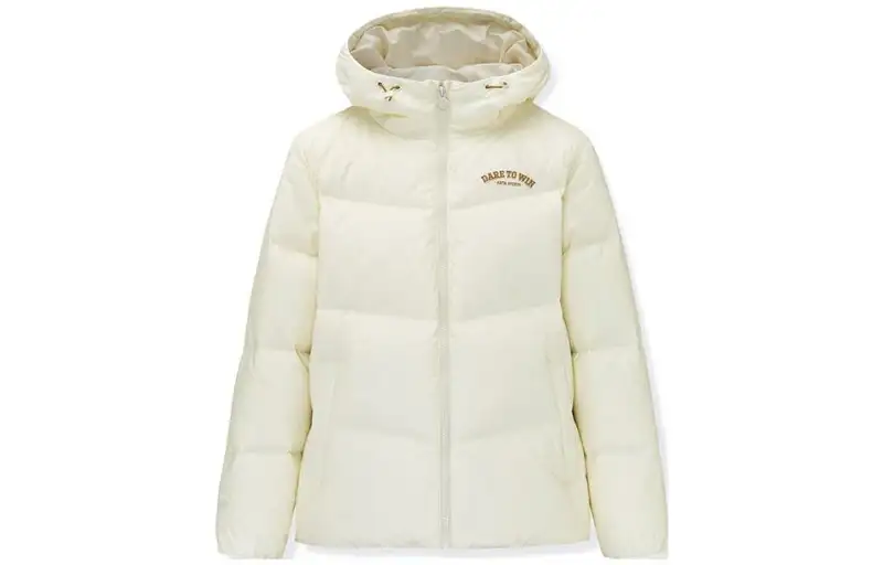 ANTA Life Collection Down Jackets Women's Light Cloud White Hooded Thickened Other