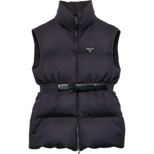 Prada belted padded gilet