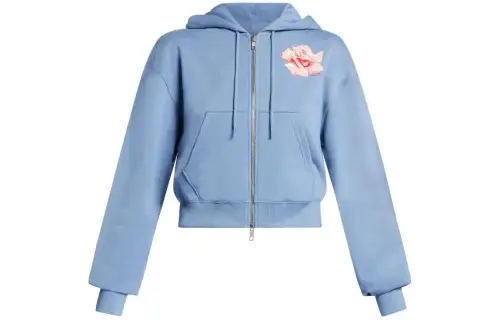 KENZO Rose Zip-Up Hoodie