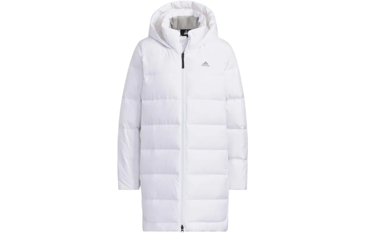 Adidas Down Jacket Hem Side Split Women's White