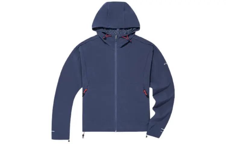 Columbia Jackets Women's Navy Blue Hooded Moderate Other