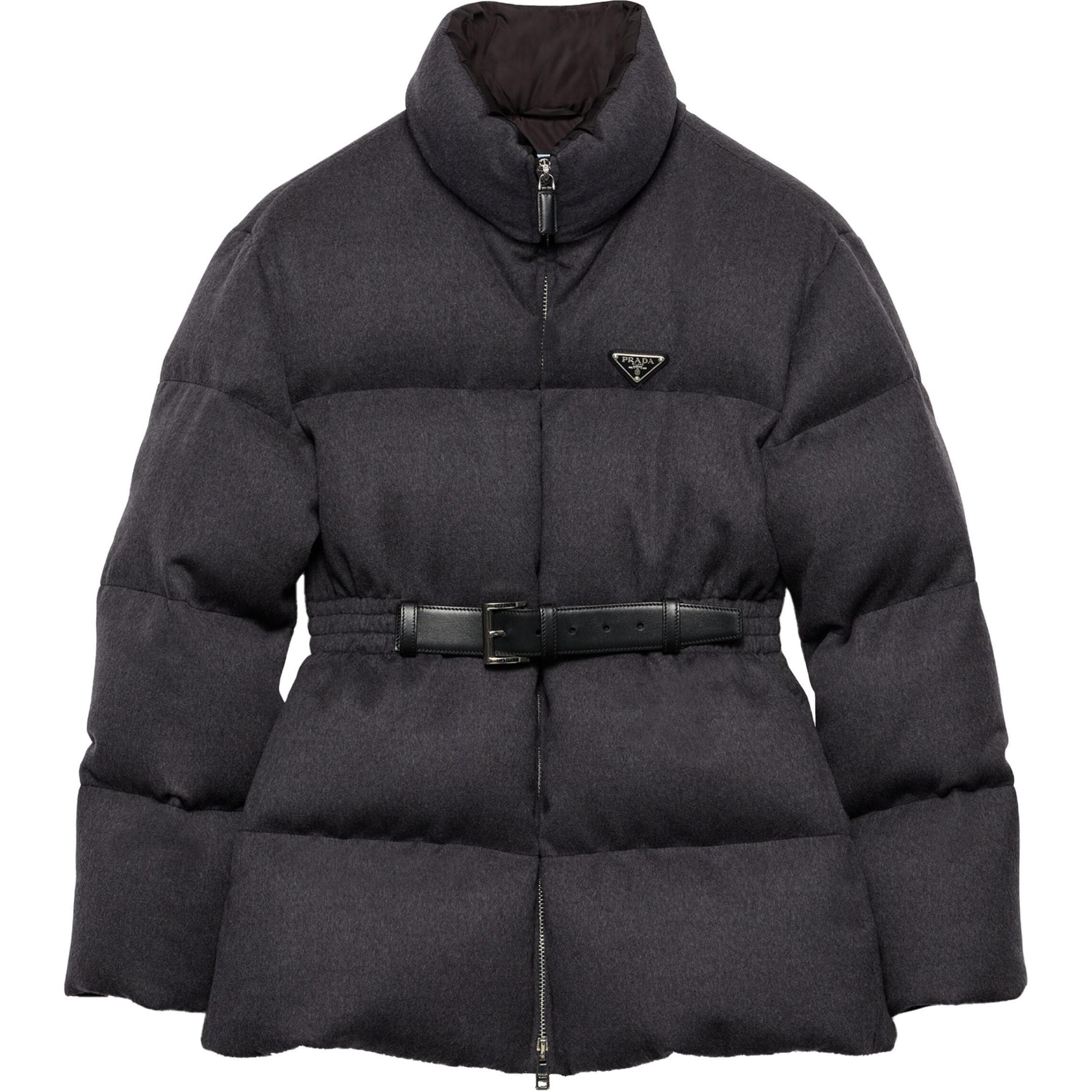 Женский пуховик Prada PRADA (серый)