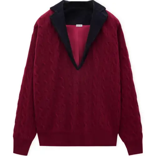 LOEWE FW24 Cashmere Sweater Women's Red