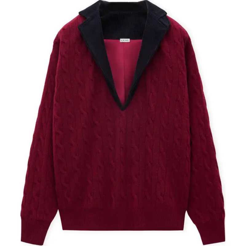 LOEWE FW24 Cashmere Sweater Women's Red