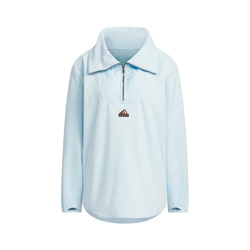 Adidas Sweatshirts Women's Blue Lapel Moderate