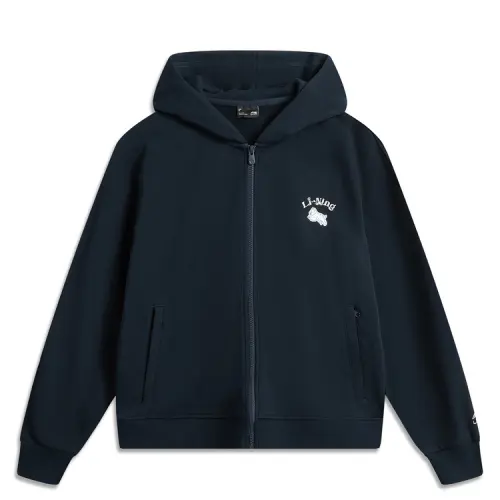 Li Ning Sports Life Collection Sweatshirt Women's Outer Space Blue
