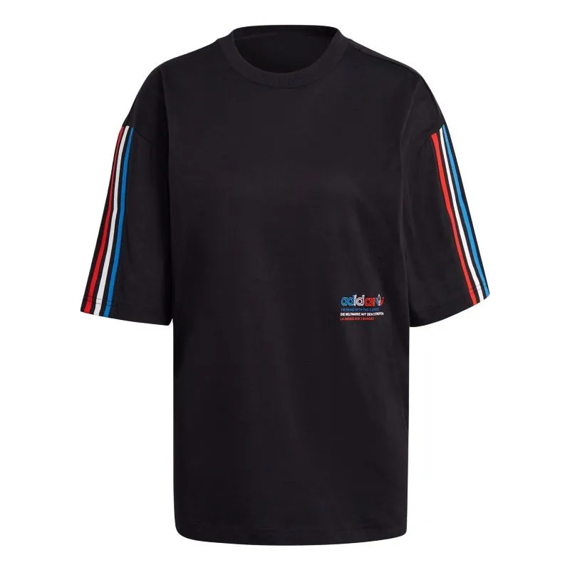 Adidas Originals Oversized Tee T Shirt Women's Black