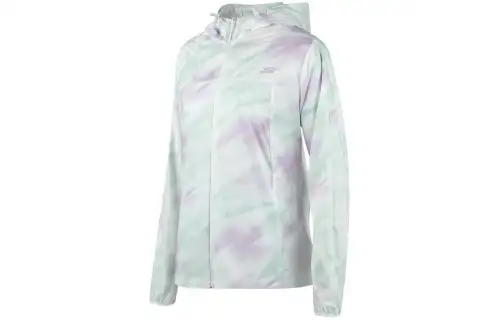 Skechers Jackets & Coats Women's Purple Green Ink Wash Rendering