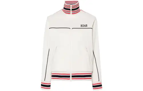 Golden Goose Striped-Trim Zipped Track Jacket