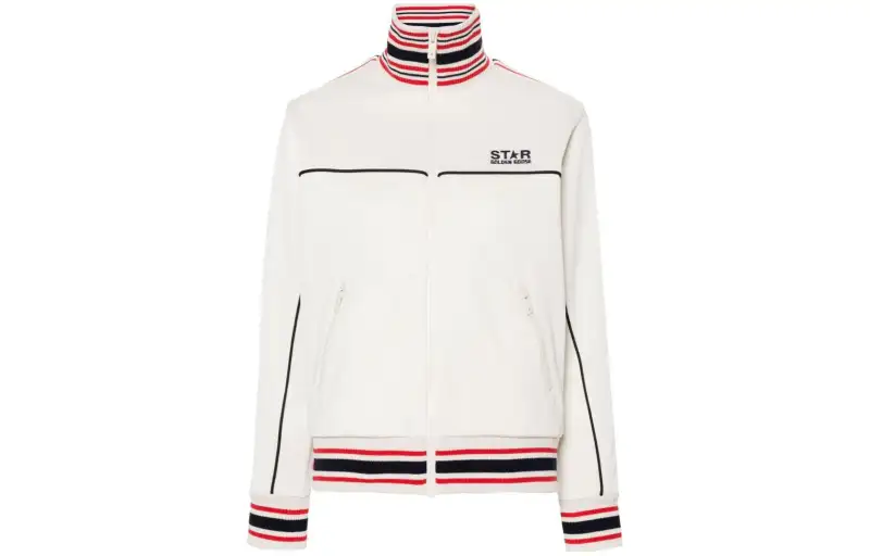 Golden Goose Striped-Trim Zipped Track Jacket