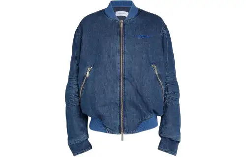 OFF WHITE Jackets & Coats, Regular Fit Women's Blue